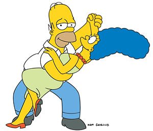 Homer y Marge Simpson son padres