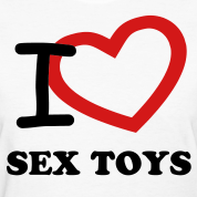 Es mīlu seksa rotaļlietas t-kreklu