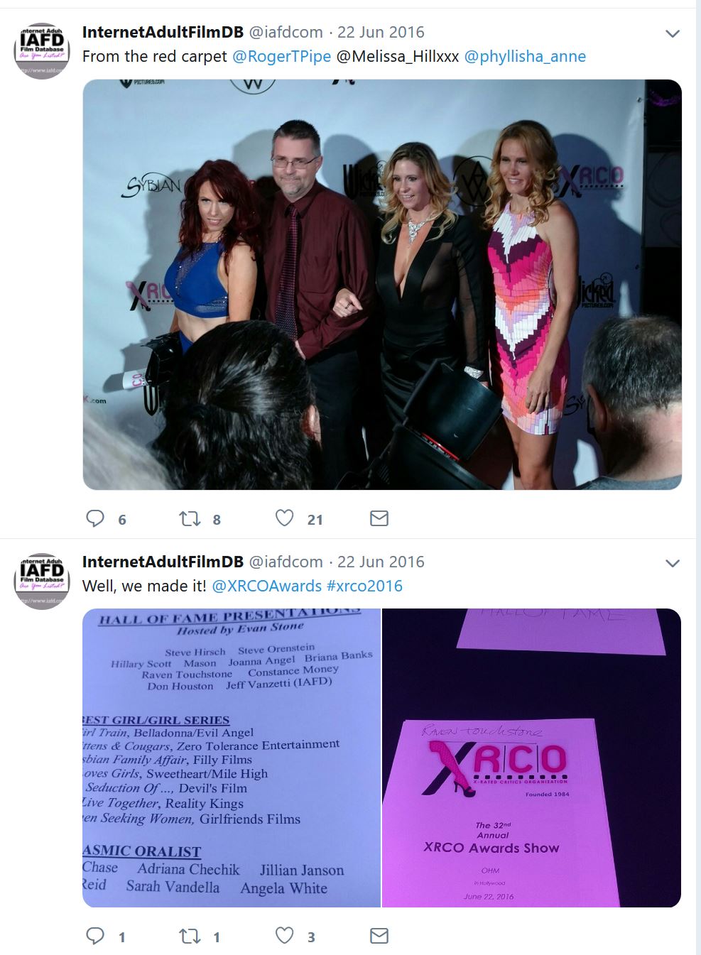 Evidence that Nicole Prause attends porn industry awards and events - Your  Brain On Porn